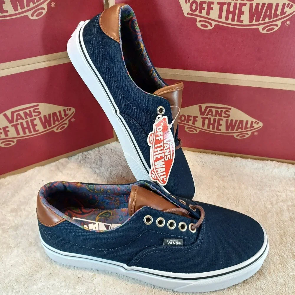 Vans Men's 7/Women's 8.5 Era 59 C&L Dress Blues/Paisley VN000UC6DCU